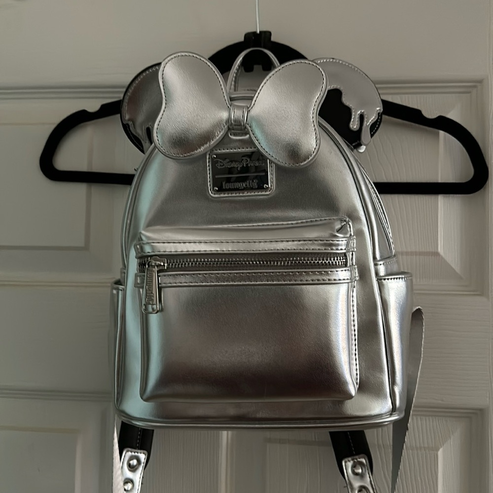 Disney 100 platinum drip loungefly backpack